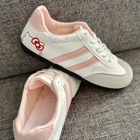 Hello Kitty Pink and White Retro Sneakers - Picture 1 of 6
